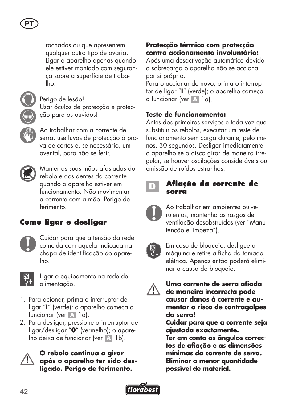 Florabest FSG 85 B1 User Manual | Page 42 / 84