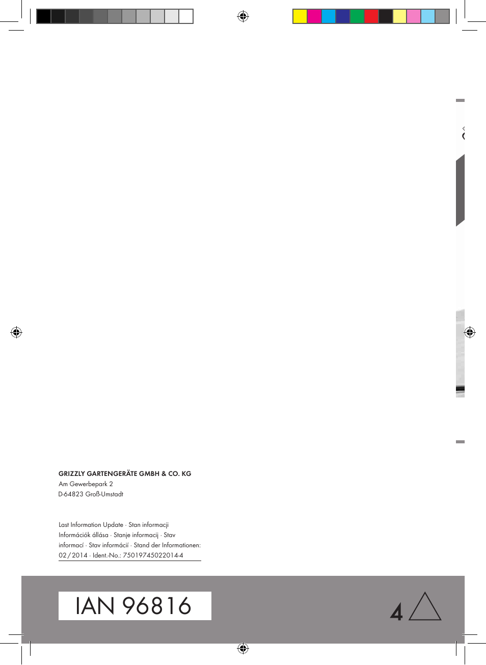 Florabest FSG 85 B1 User Manual | Page 112 / 112