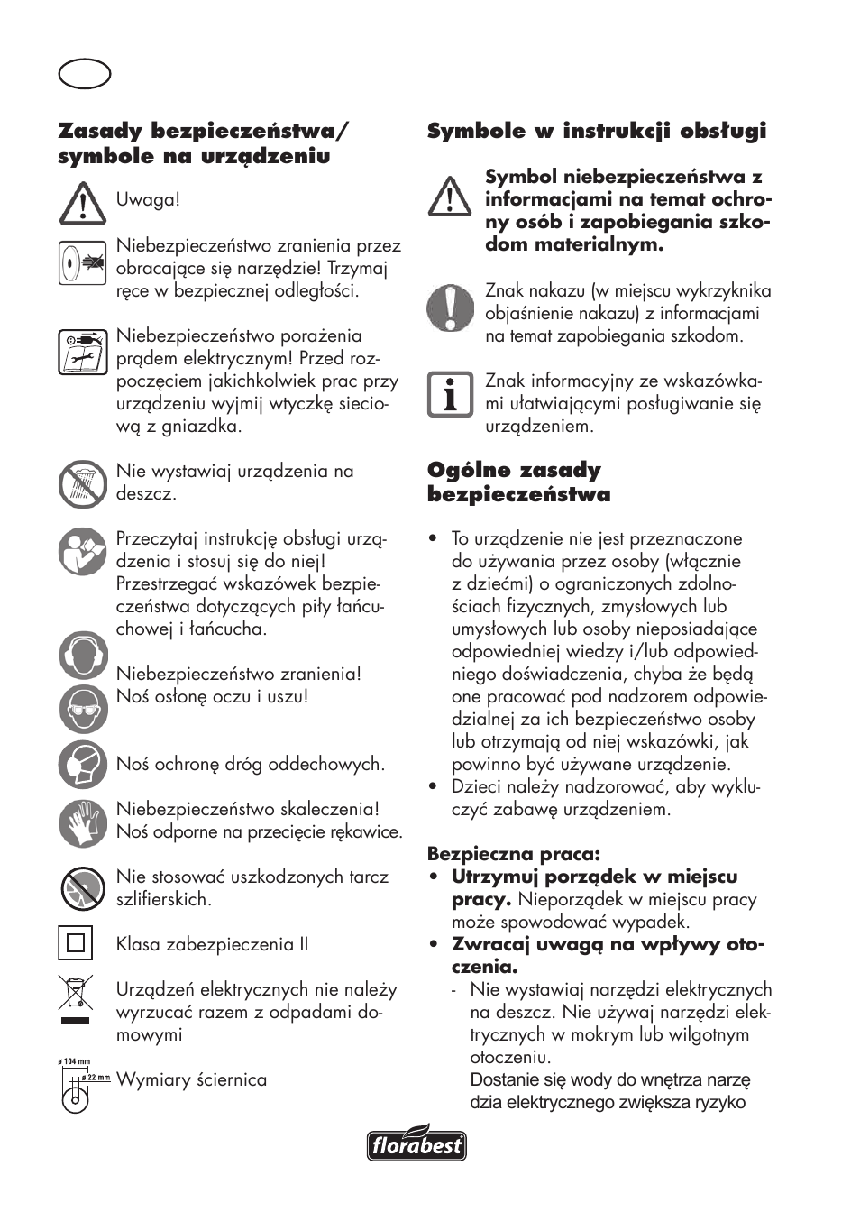 Florabest FSG 85 B1 User Manual | Page 20 / 112