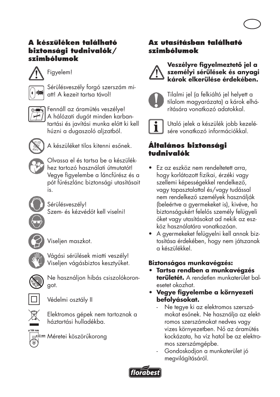 Florabest FSG 85 B1 User Manual | Page 35 / 112