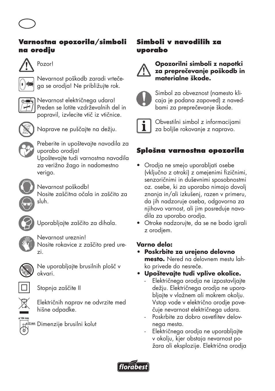 Florabest FSG 85 B1 User Manual | Page 50 / 112