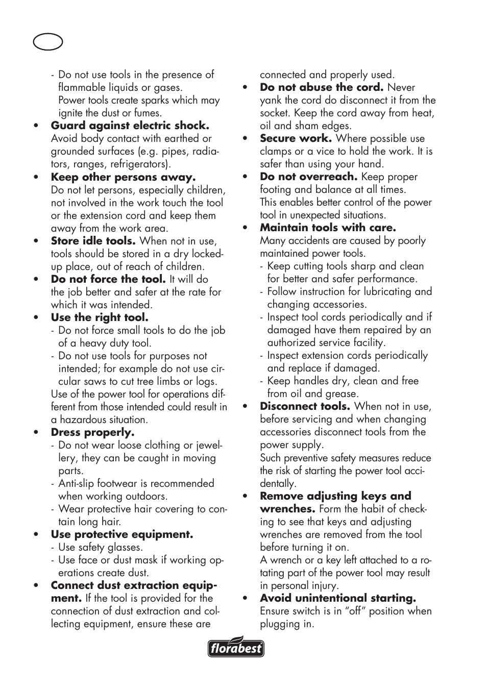 Florabest FSG 85 B1 User Manual | Page 8 / 112