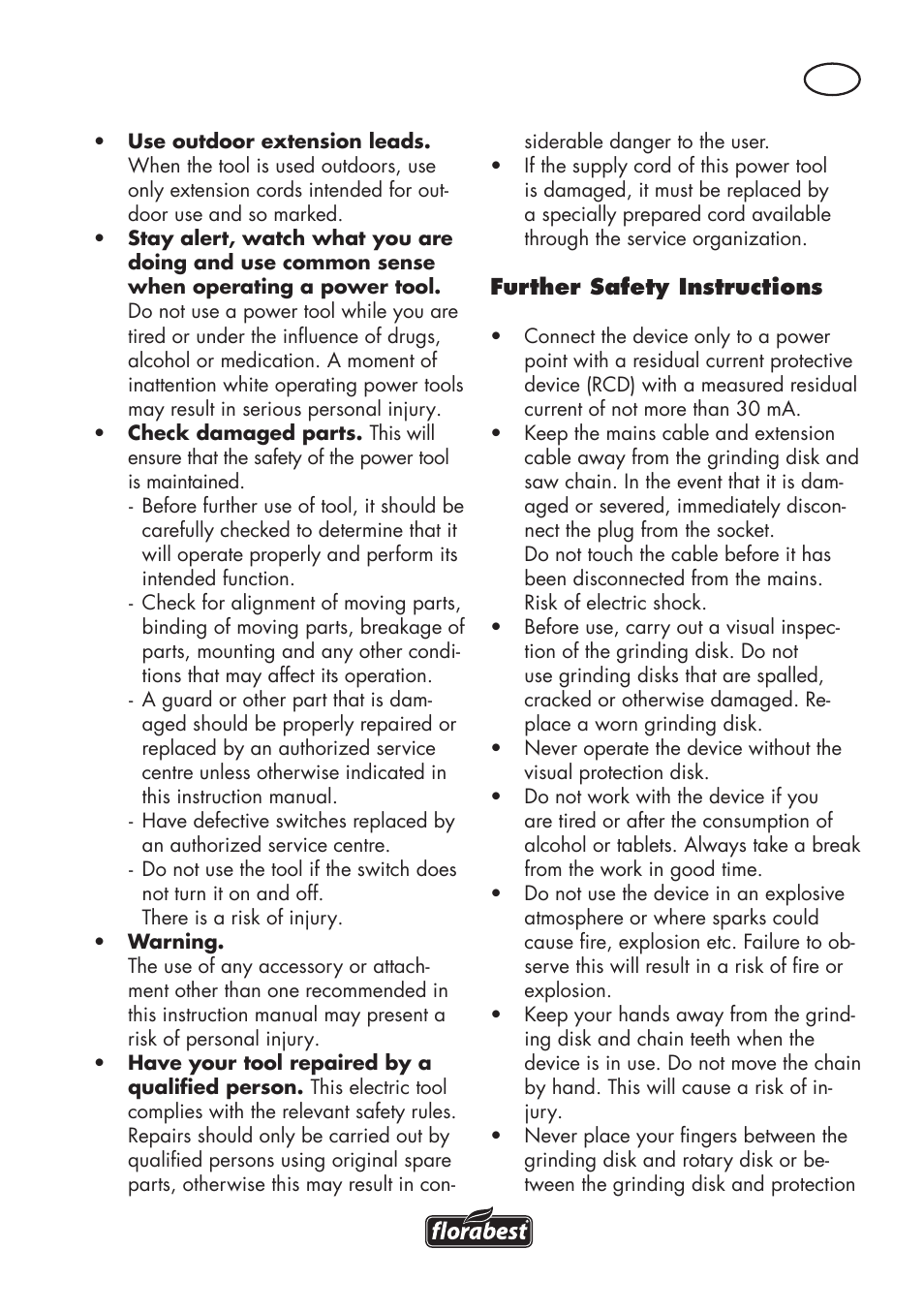 Florabest FSG 85 B1 User Manual | Page 9 / 112