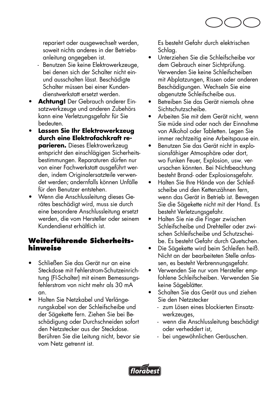 De at ch | Florabest FSG 85 B1 User Manual | Page 95 / 112