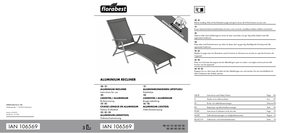 Florabest LS-1708 User Manual | 14 pages