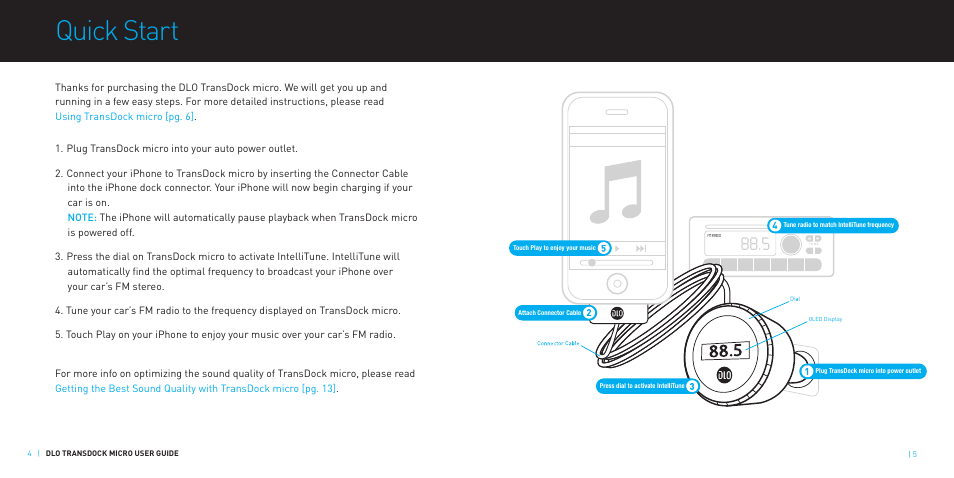 Quick start | DLO TransDock Micro User Manual | Page 3 / 11