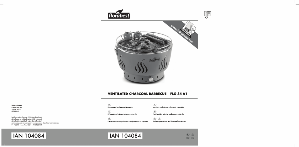Florabest FLG 34 A1 User Manual | 87 pages