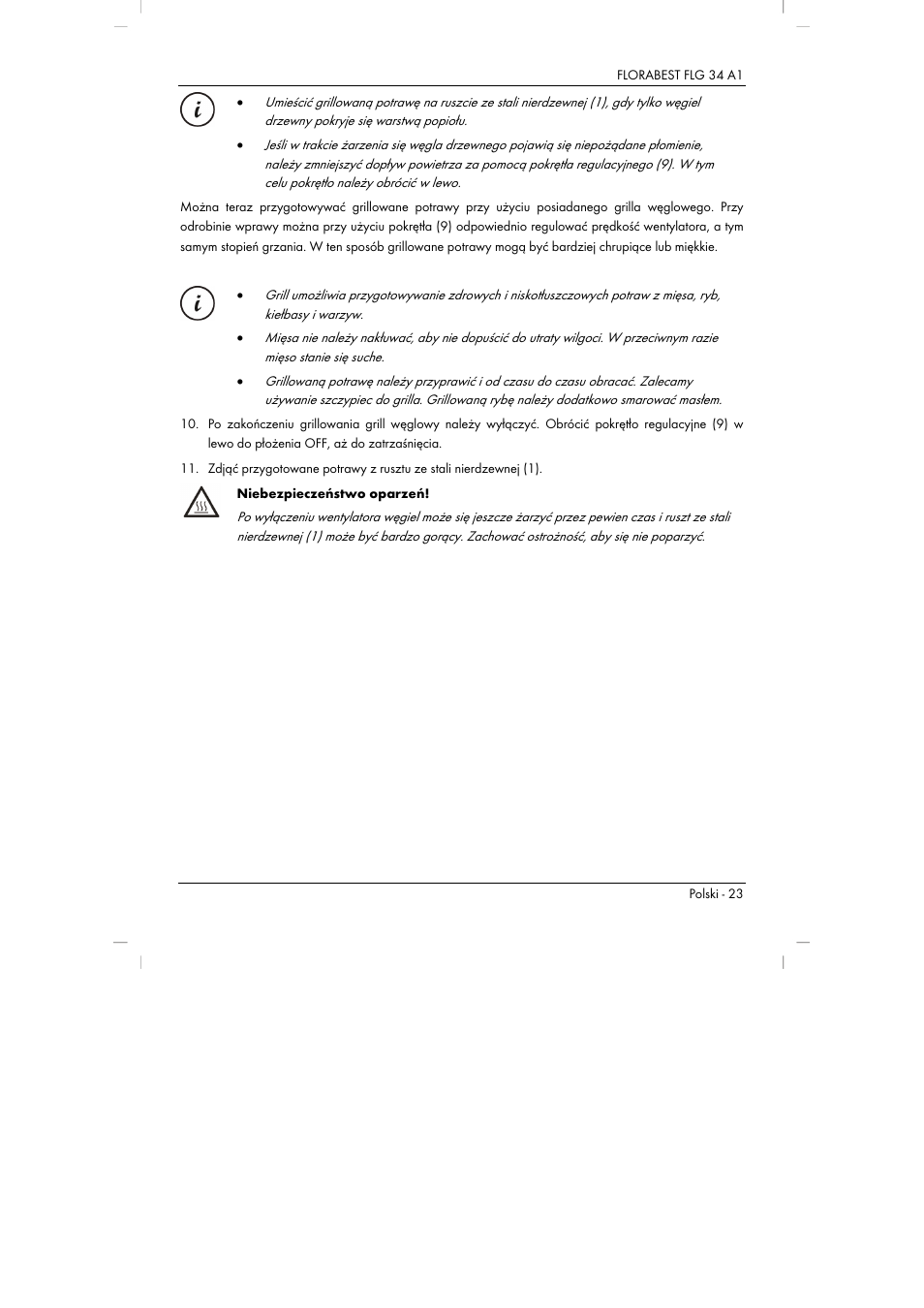 Florabest FLG 34 A1 User Manual | Page 25 / 87