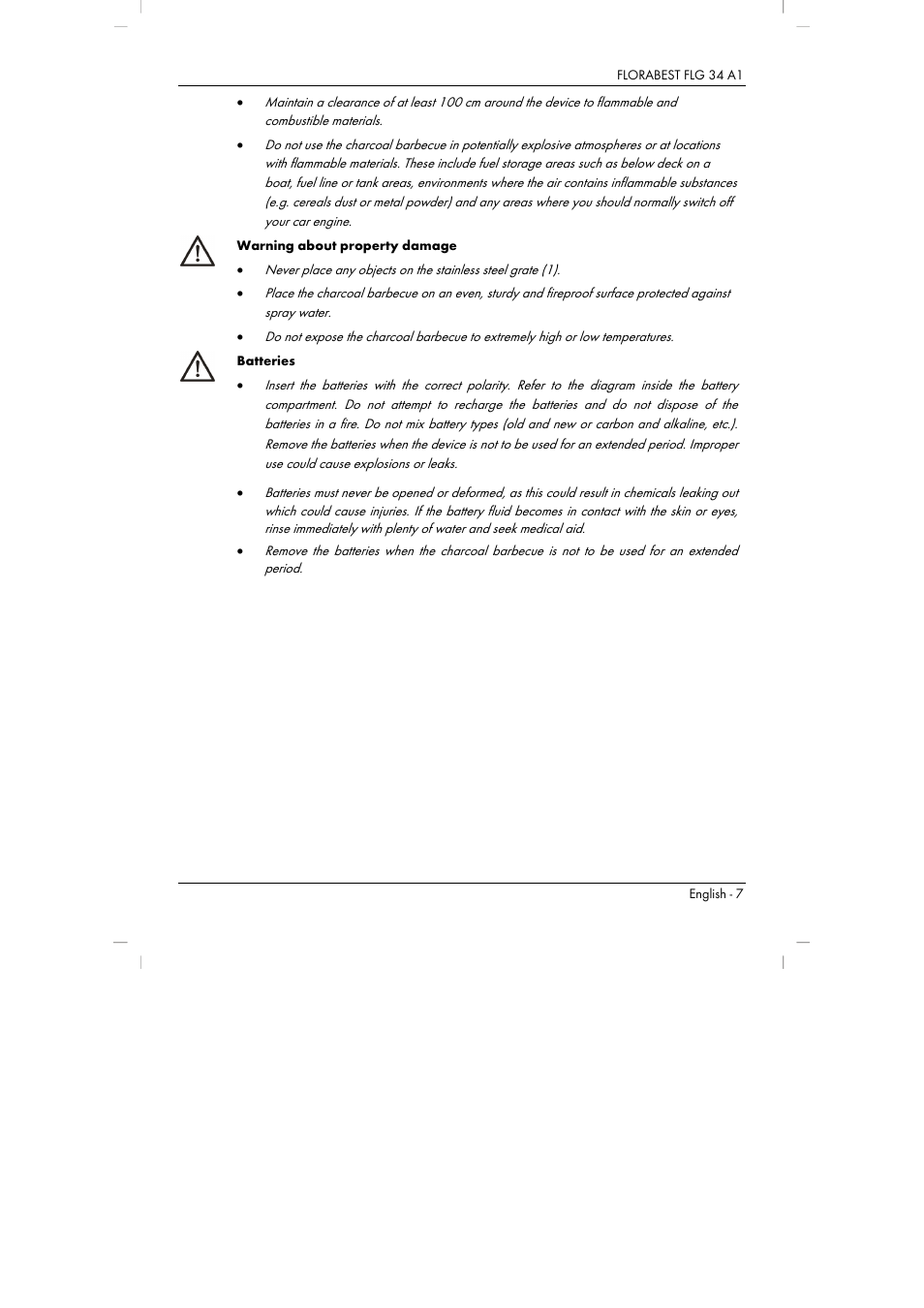 Florabest FLG 34 A1 User Manual | Page 9 / 87