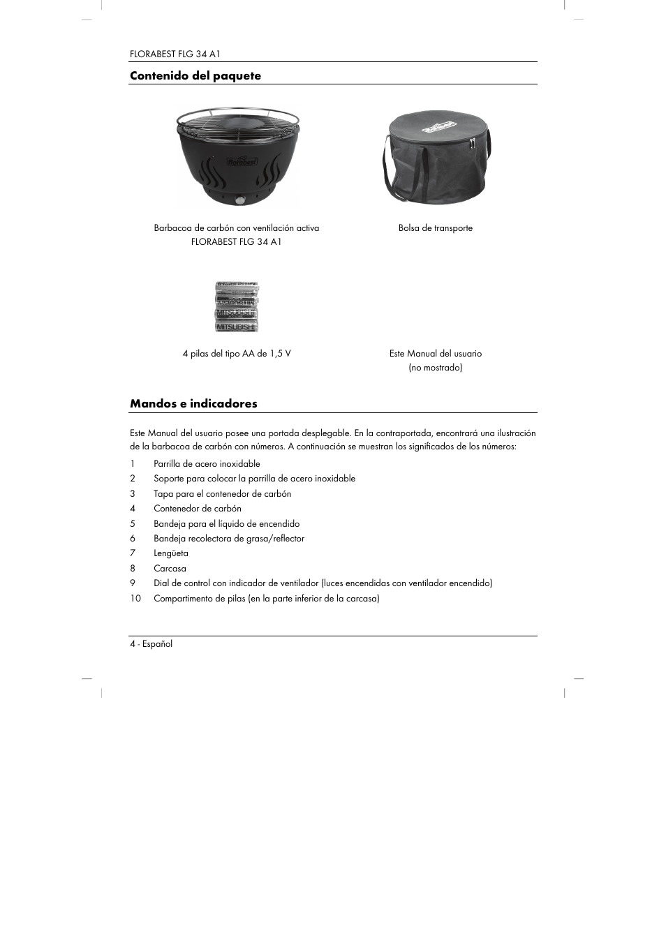 Florabest FLG 34 A1 User Manual | Page 6 / 61