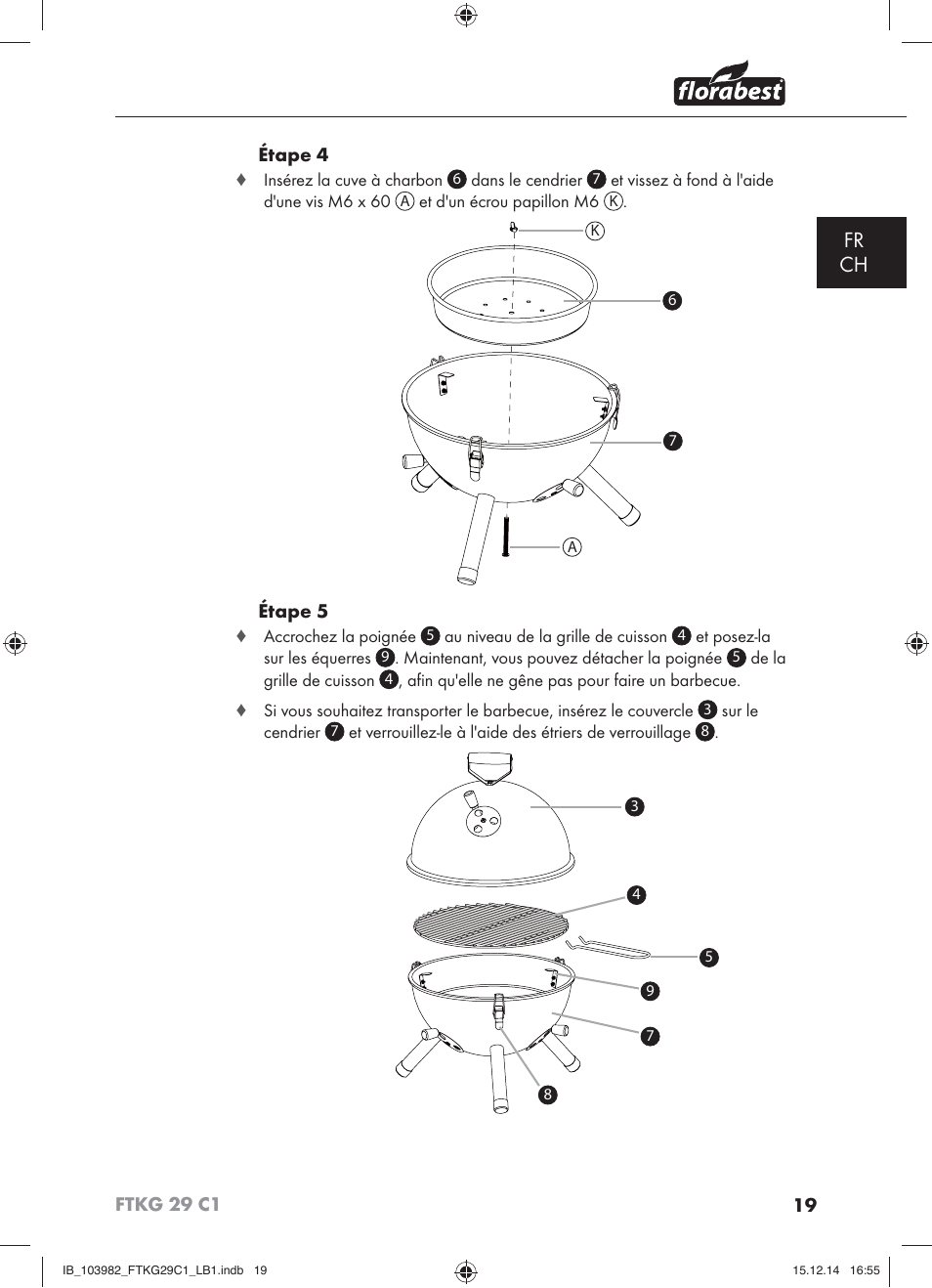 Fr ch | Florabest FTKG 29 C1 User Manual | Page 22 / 51