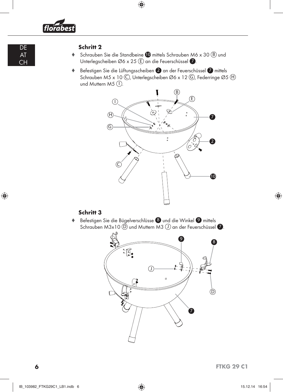 De at ch | Florabest FTKG 29 C1 User Manual | Page 9 / 51