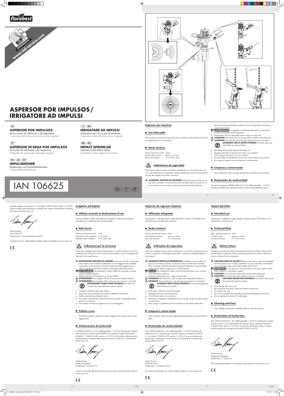Florabest 106625-14-02 User Manual | 2 pages