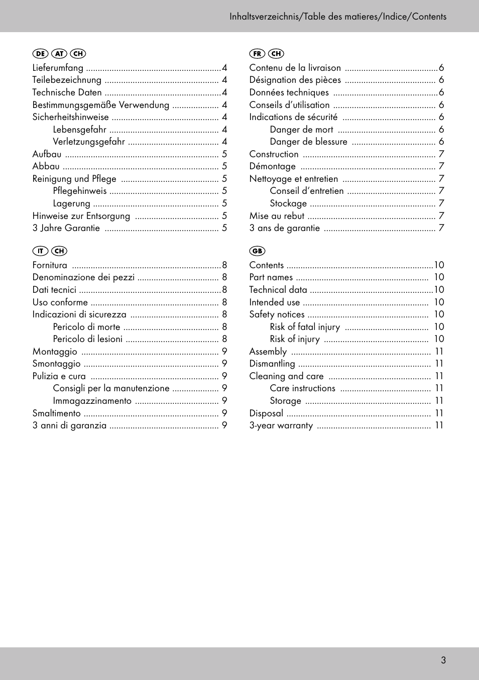 Florabest SP-1798 User Manual | Page 3 / 12