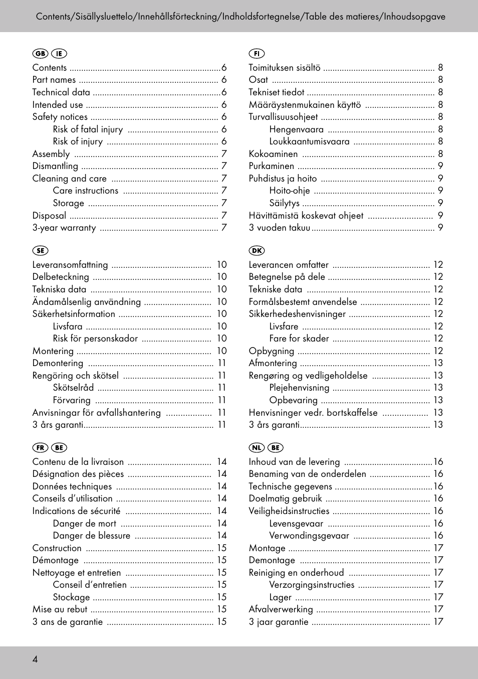 Florabest SP-1798 User Manual | Page 4 / 20
