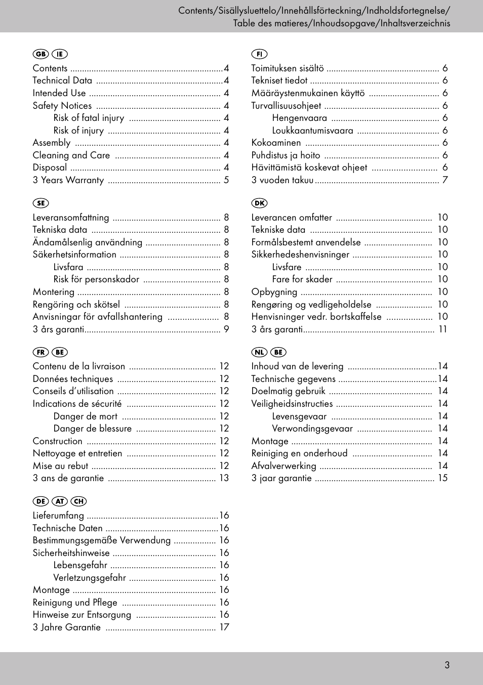Florabest PS-1801 User Manual | Page 3 / 20