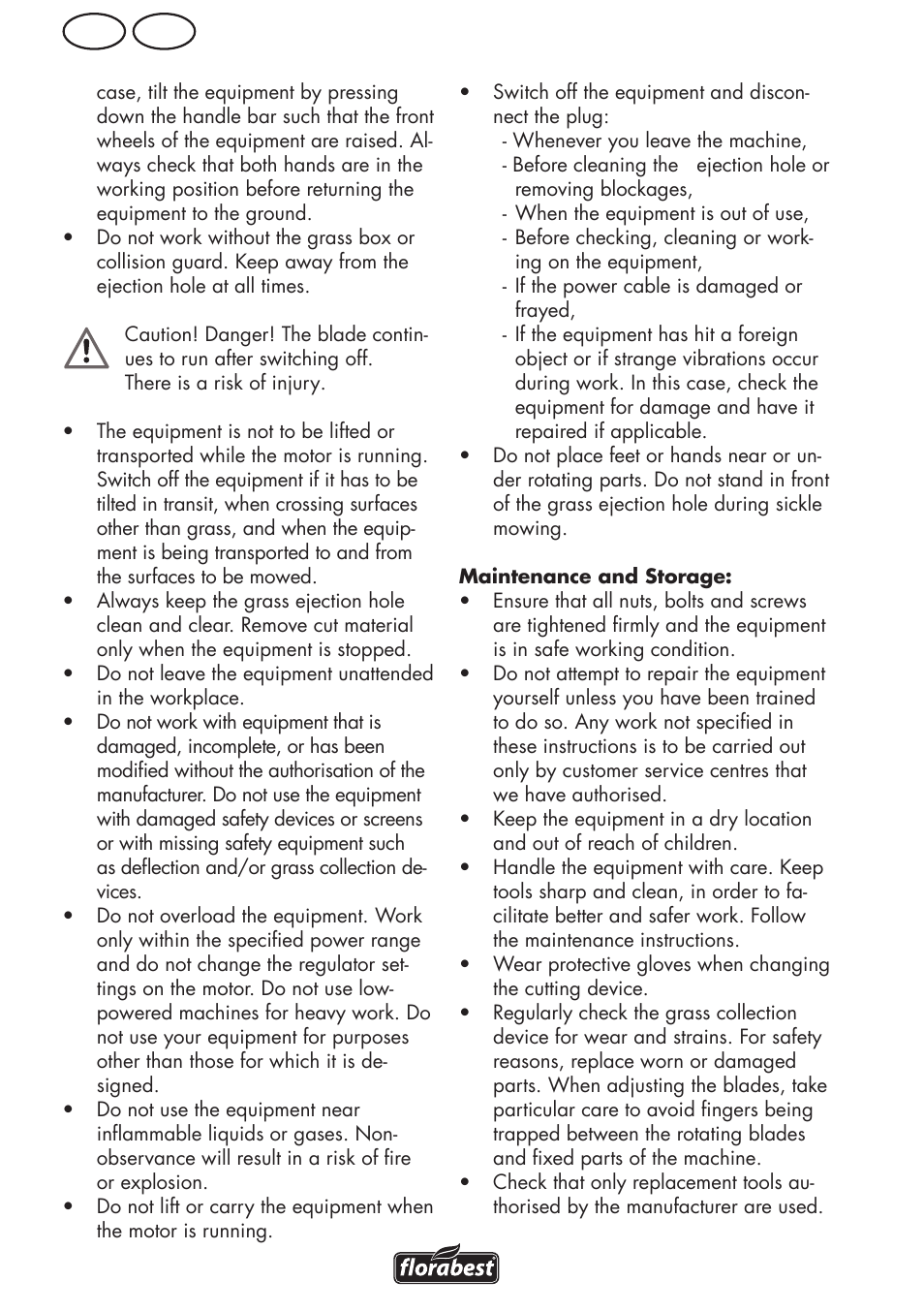 Gb mt | Florabest FRM 1200 D3 User Manual | Page 34 / 64