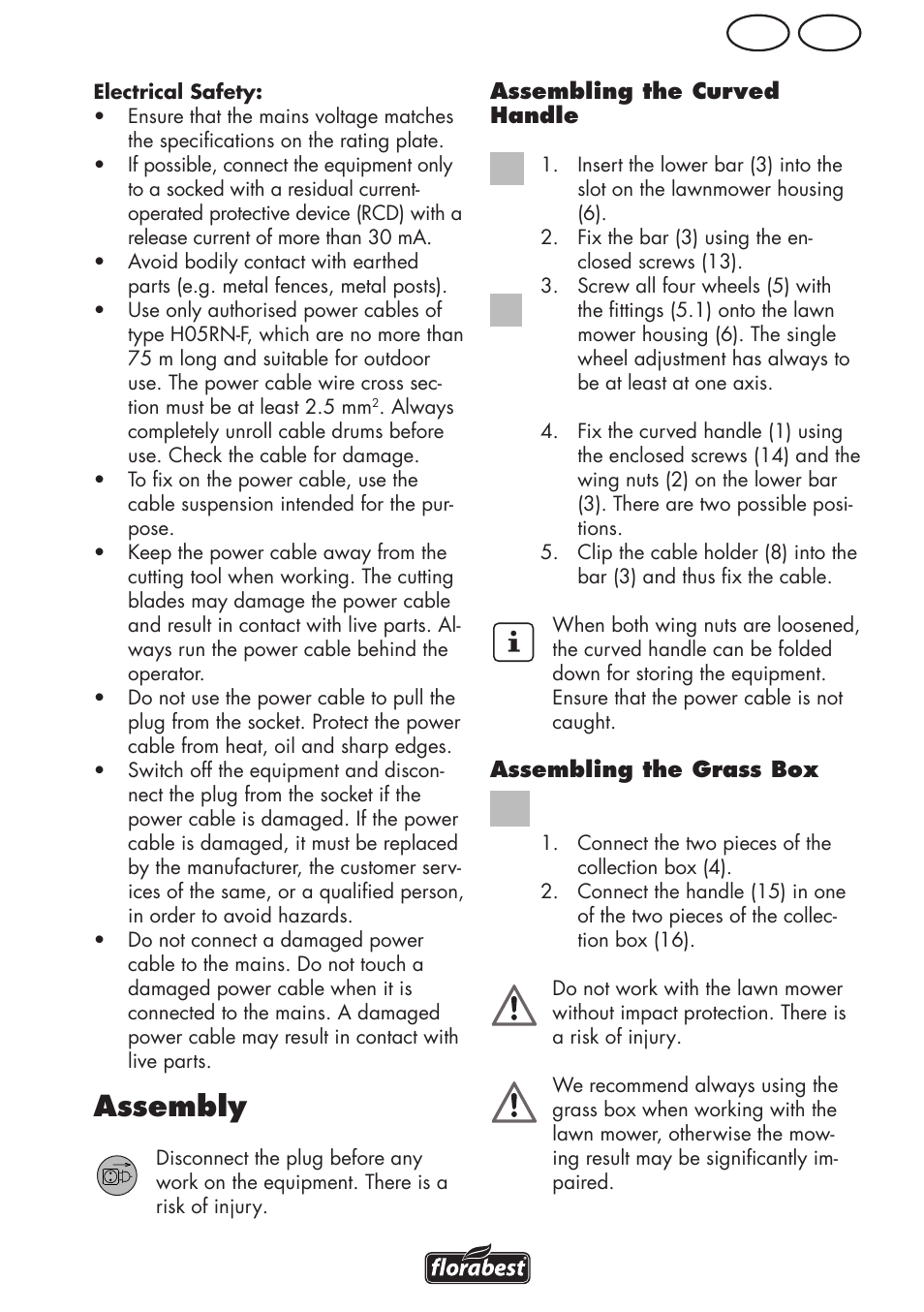 Assembly, Mt gb | Florabest FRM 1200 D3 User Manual | Page 35 / 64