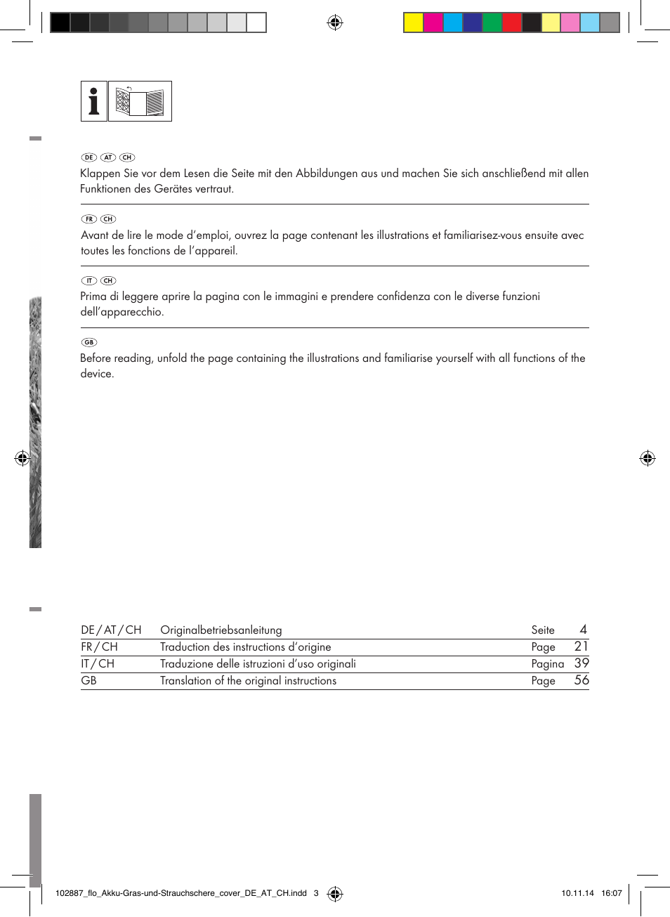 Florabest FGS 3.6 A1 User Manual | Page 2 / 80