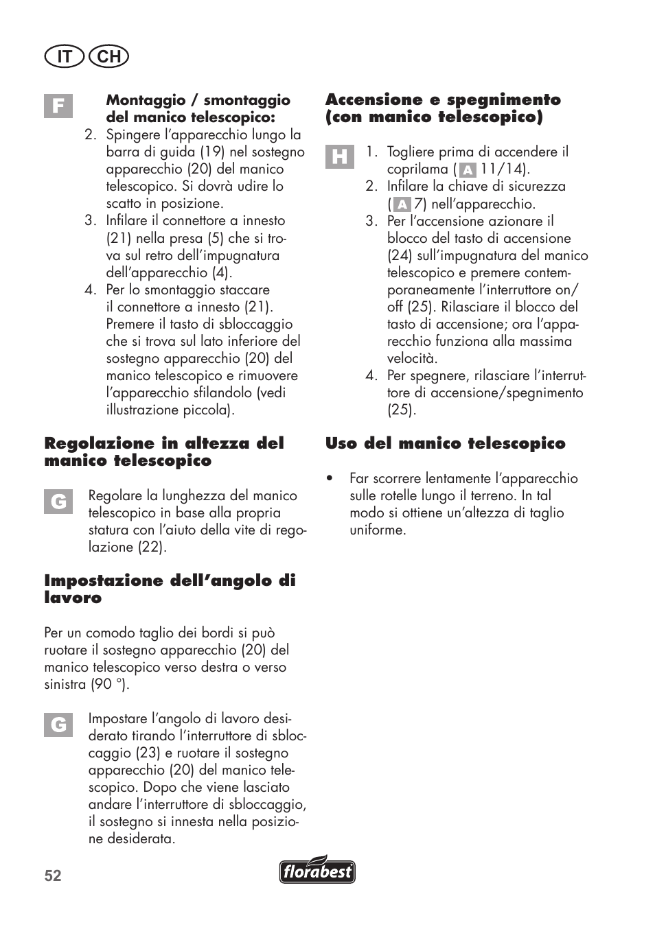 It ch | Florabest FGS 3.6 A1 User Manual | Page 52 / 80
