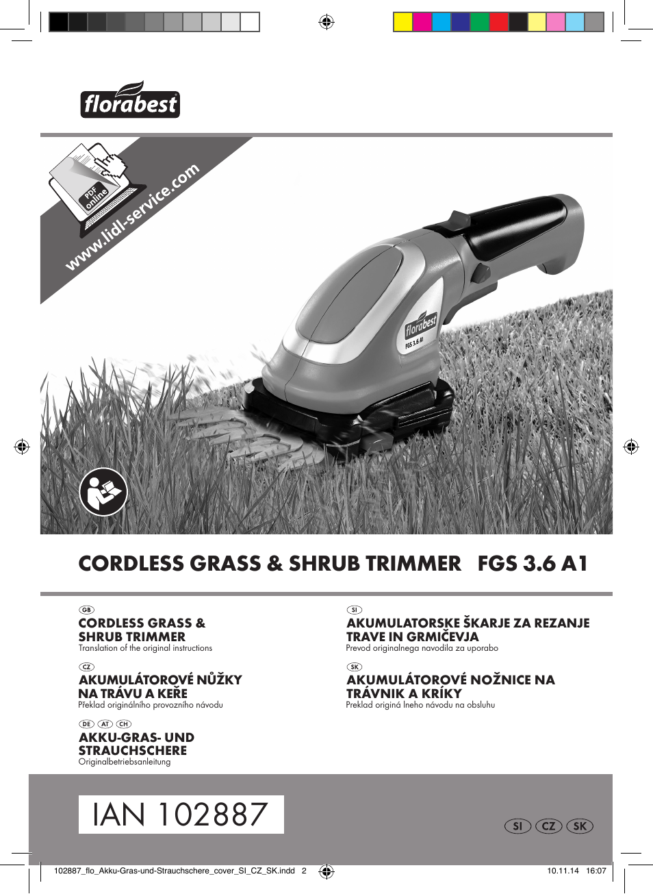 Florabest FGS 3.6 A1 User Manual | 92 pages