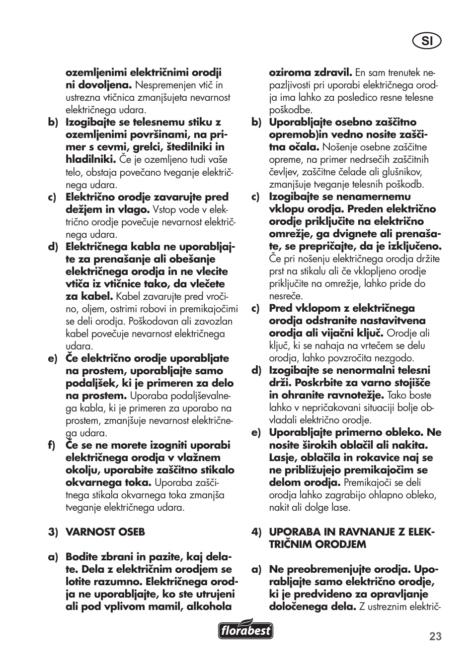 Florabest FGS 3.6 A1 User Manual | Page 23 / 92