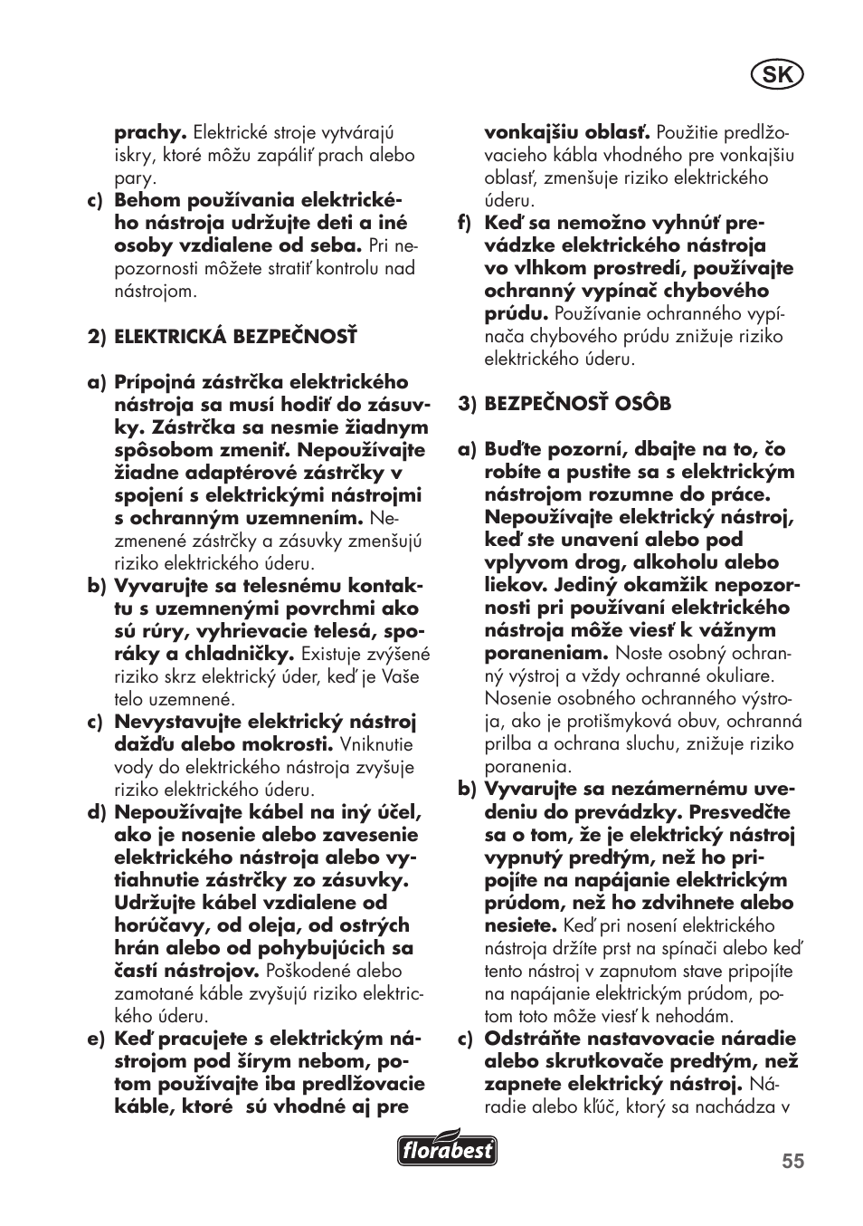 Florabest FGS 3.6 A1 User Manual | Page 55 / 92
