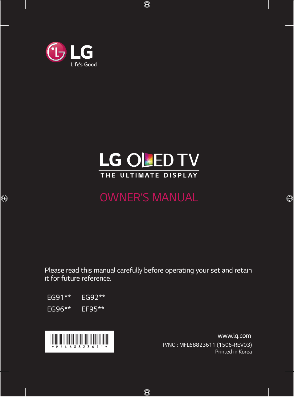 LG 55EG960V User Manual | 52 pages