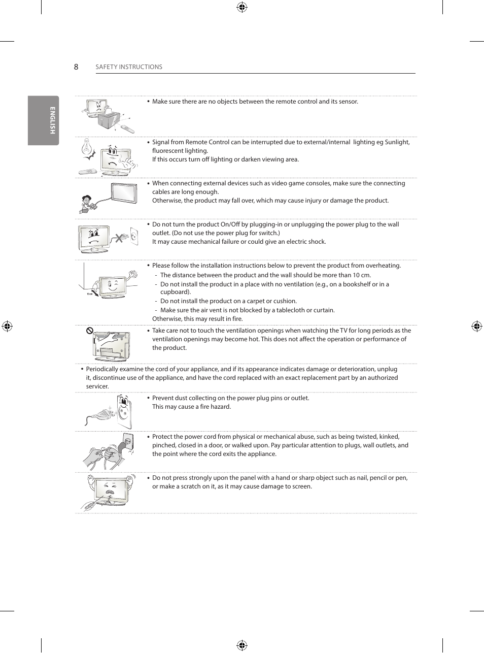 LG 55EG960V User Manual | Page 8 / 52