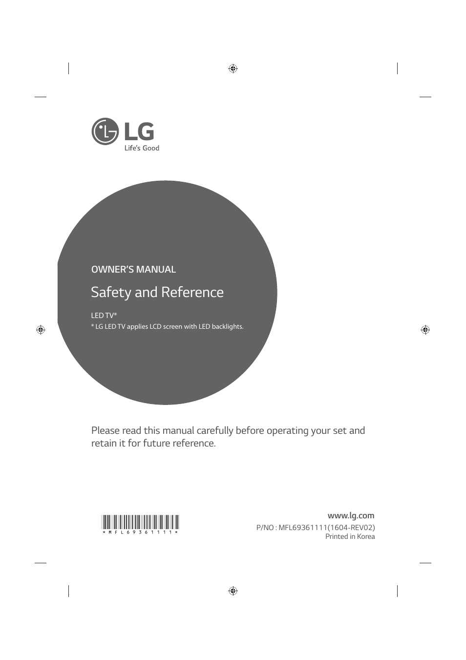 LG 86UH955V User Manual | 24 pages