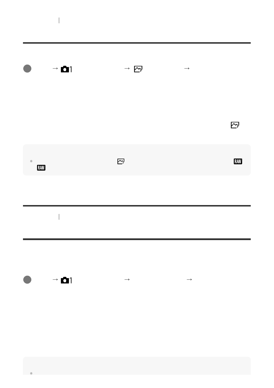 Raw file type (still image), Aps-c/super 35mm | Sony ILCA-99M2 User Manual | Page 102 / 413