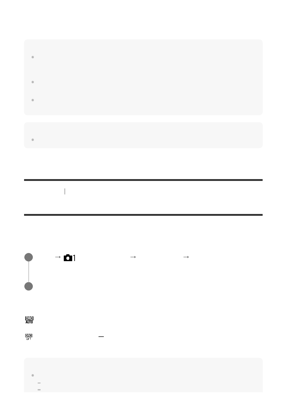 D-range opt. (dro) | Sony ILCA-99M2 User Manual | Page 124 / 413