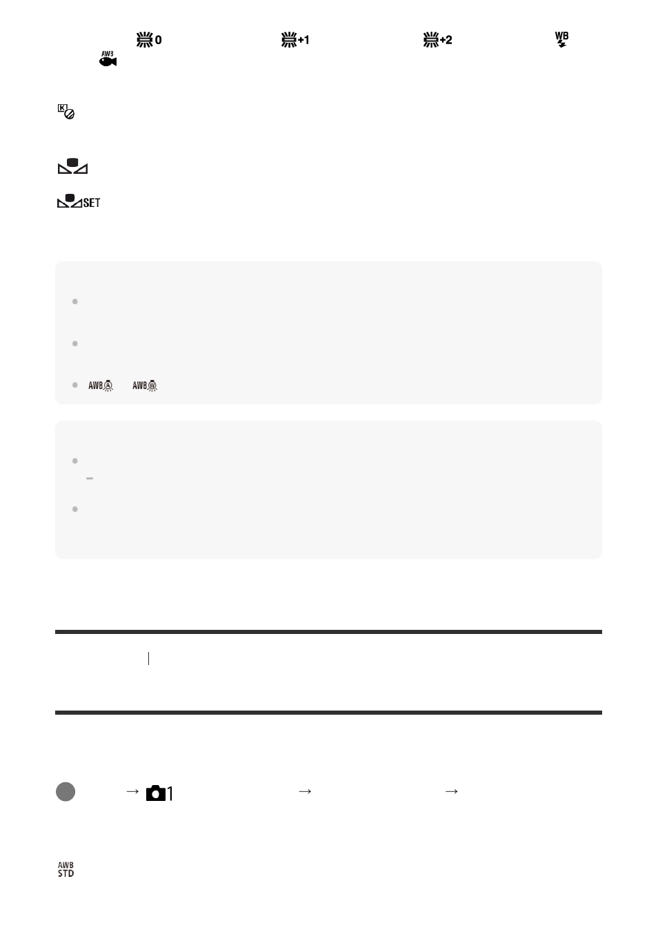 Priority set in awb | Sony ILCA-99M2 User Manual | Page 132 / 413