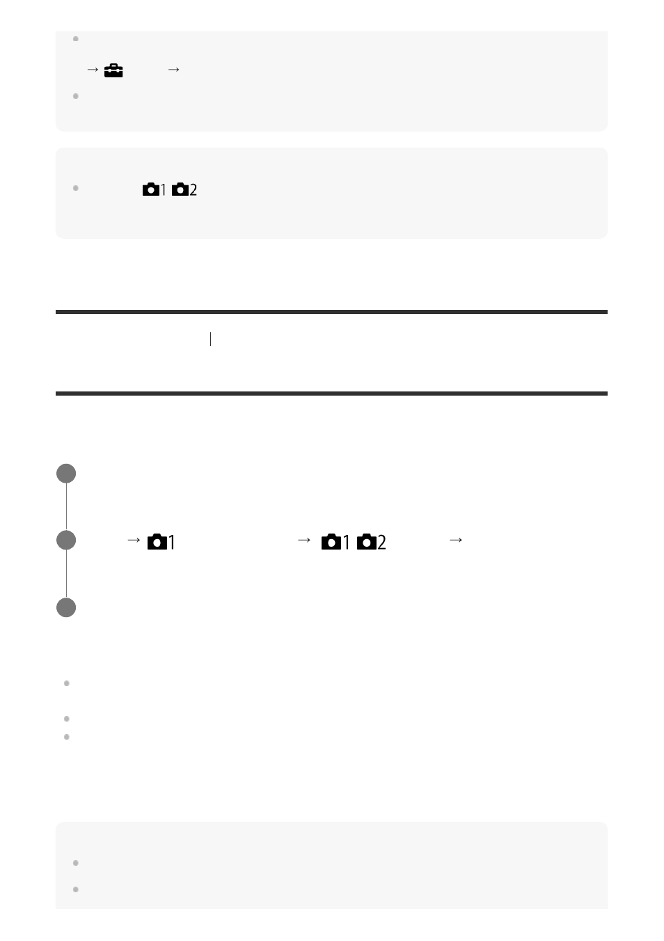 Memory (camera settings1/camera settings2) [181, Memory (camera settings1/camera settings2) [280 | Sony ILCA-99M2 User Manual | Page 268 / 413