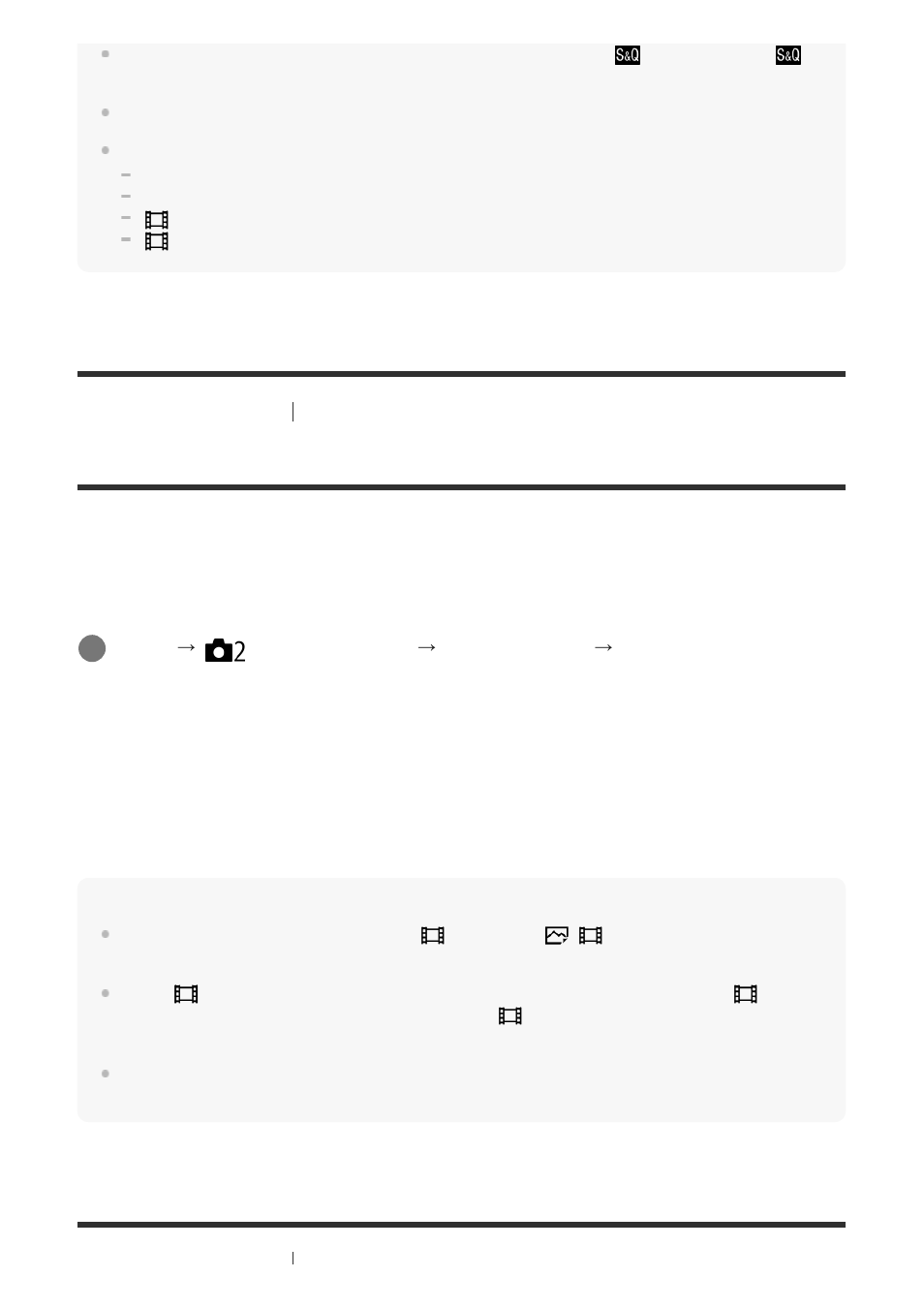 Dual video rec [143, Af track sens (movie) [152, Dual video rec [332 | Af track sens (movie) [333, Dual video rec, Menu item details | Sony ILCA-99M2 User Manual | Page 319 / 413