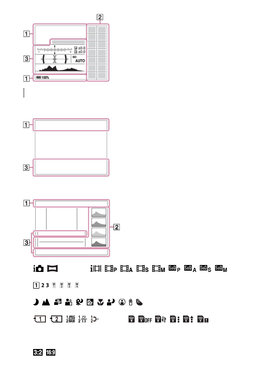 For playback | Sony ILCA-99M2 User Manual | Page 34 / 413