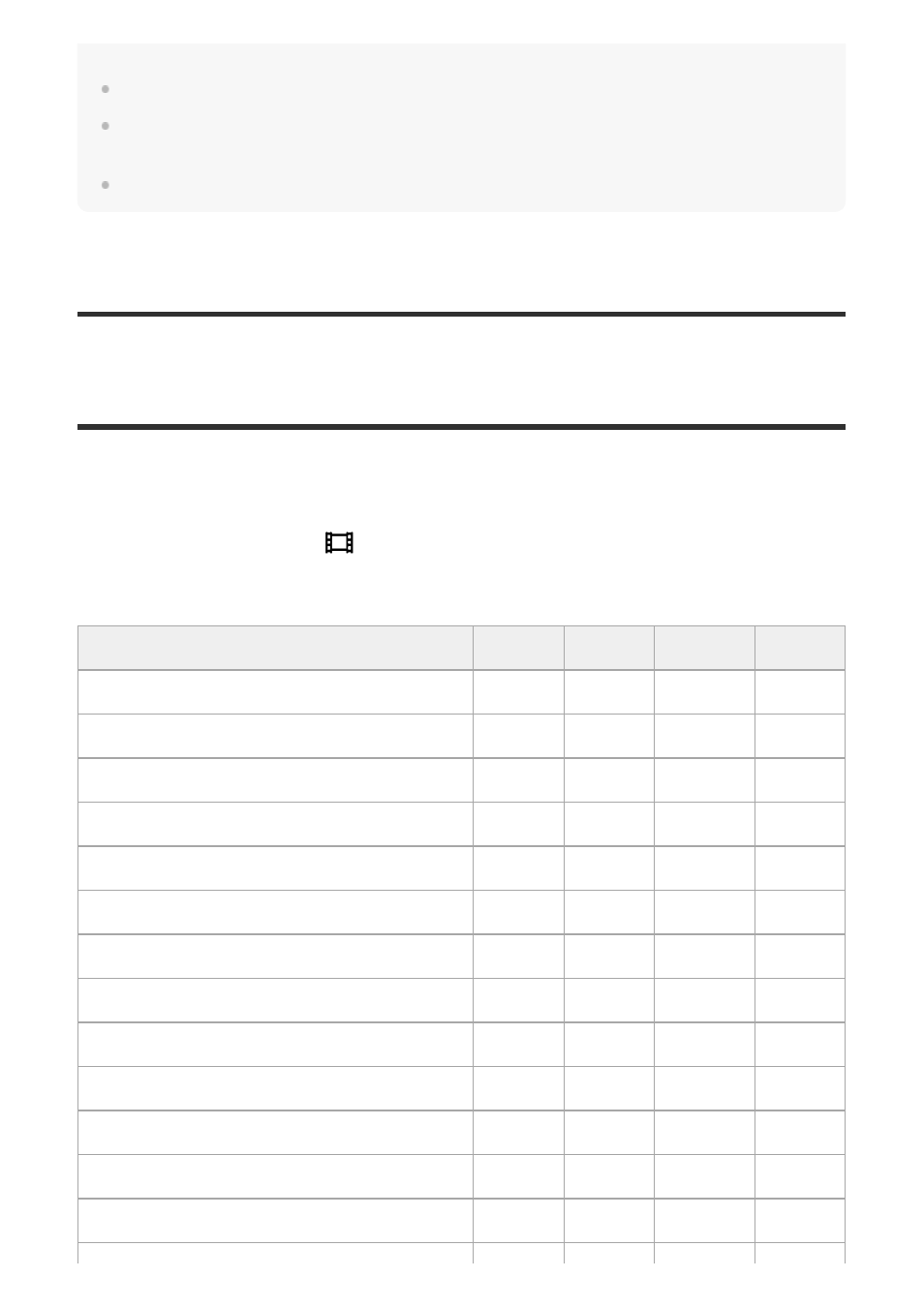 Recordable movie times [437, Recordable movie times | Sony ILCA-99M2 User Manual | Page 395 / 413