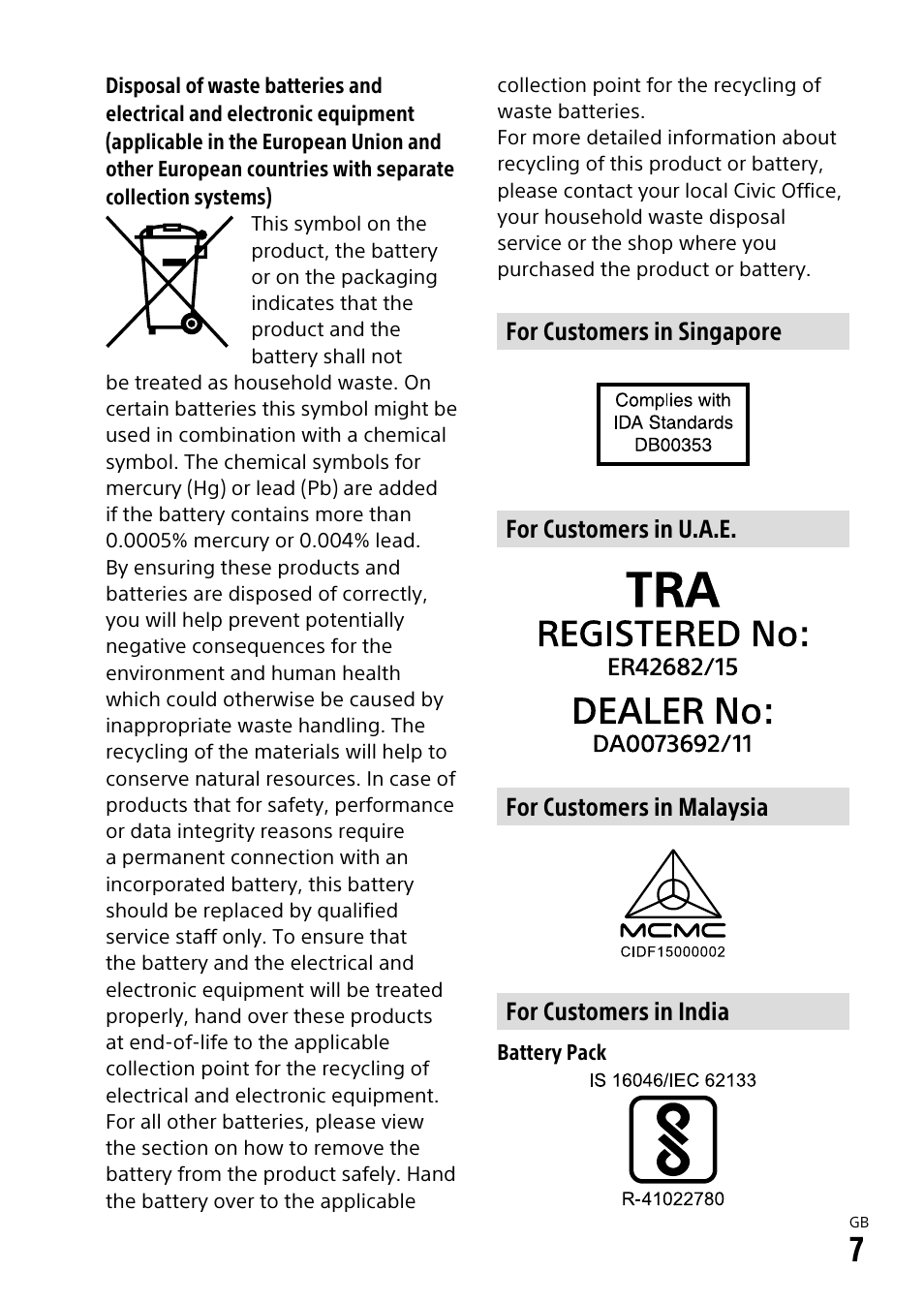 Sony ILCA-99M2 User Manual | Page 7 / 104