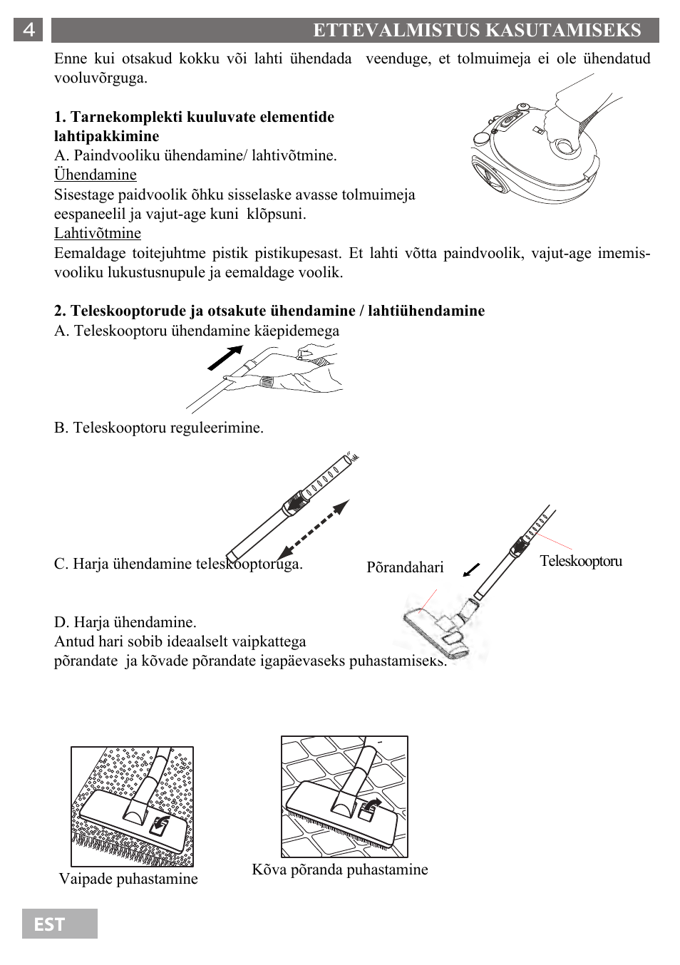 Ettevalmistus kasutamiseks 4 | Shivaki SVC-1438GLD User Manual | Page 5 / 61