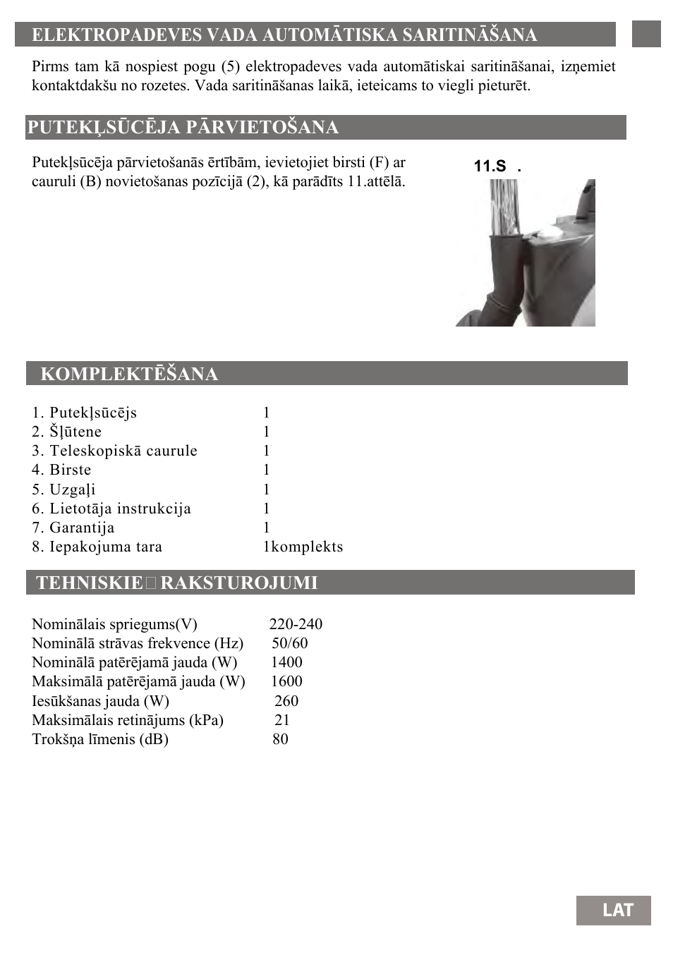 Elektropadeves vada automātiska saritināšana 23 | Shivaki SVC-1736R User Manual | Page 24 / 68