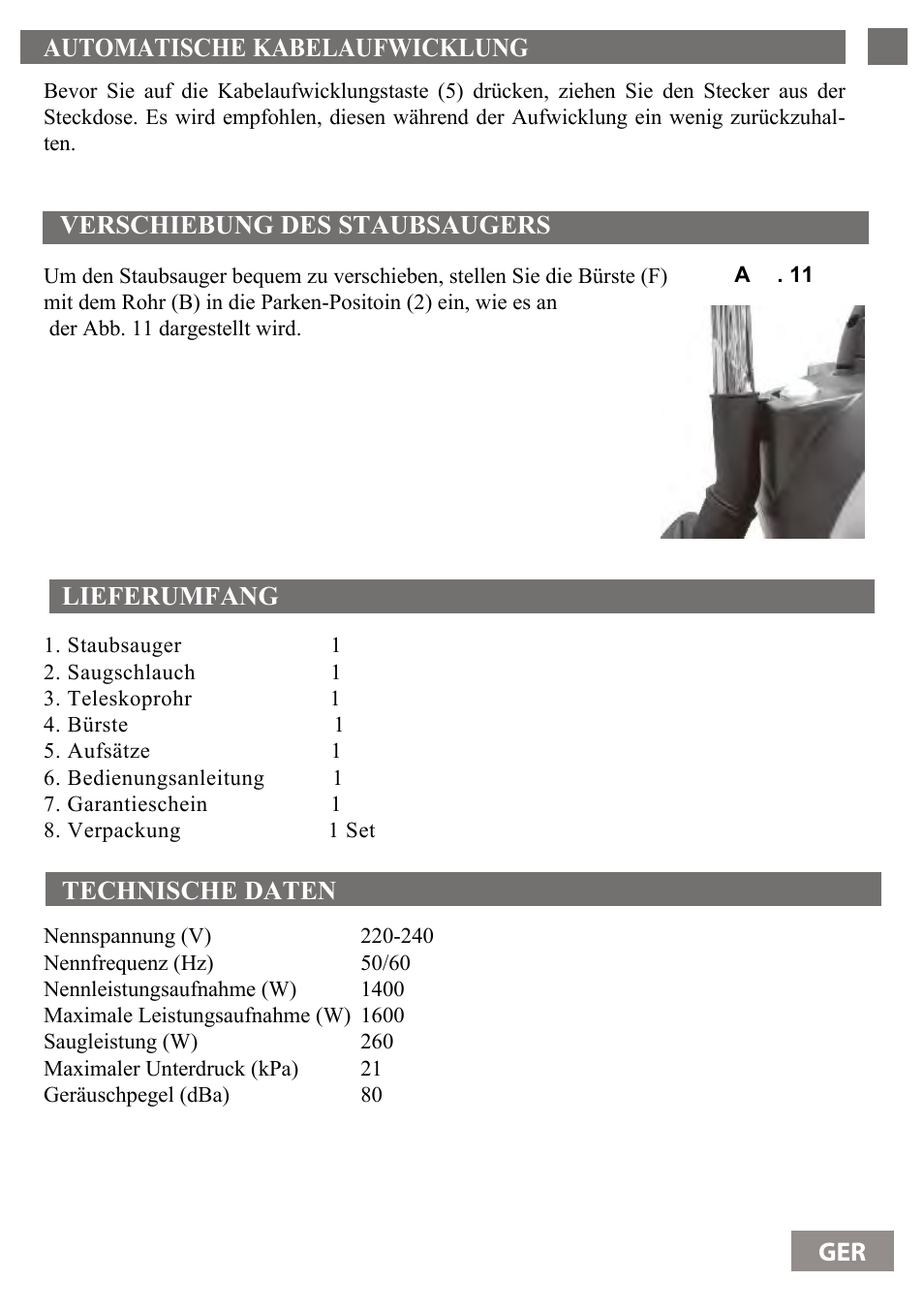Automatische kabelaufwicklung 39 | Shivaki SVC-1736R User Manual | Page 40 / 68