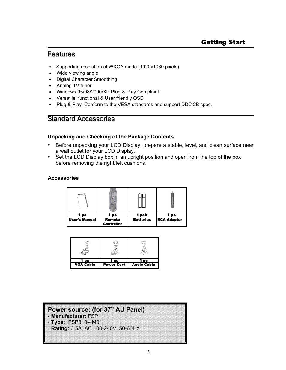 Digimate DGL3704M User Manual | Page 5 / 22