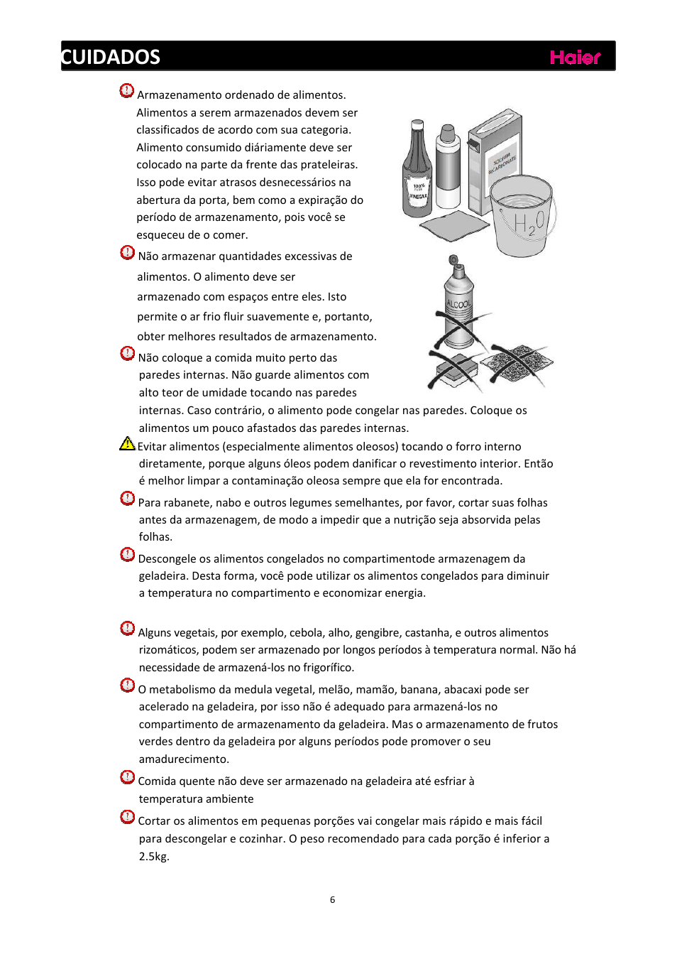 Cuidados | haier C2FE636CFJ User Manual | Page 123 / 283