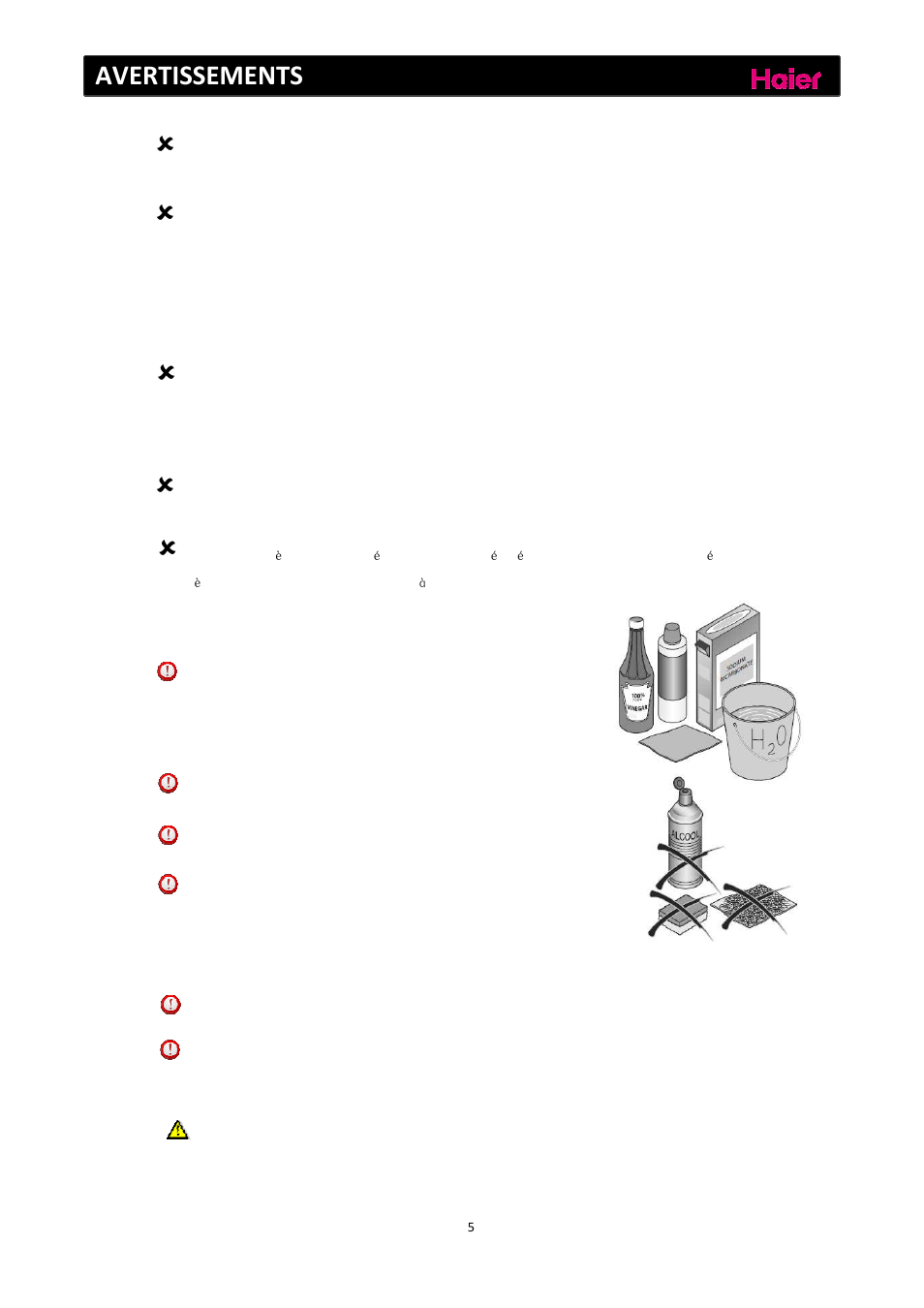 Cautions, Avertissements | haier C2FE636CFJ User Manual | Page 55 / 283