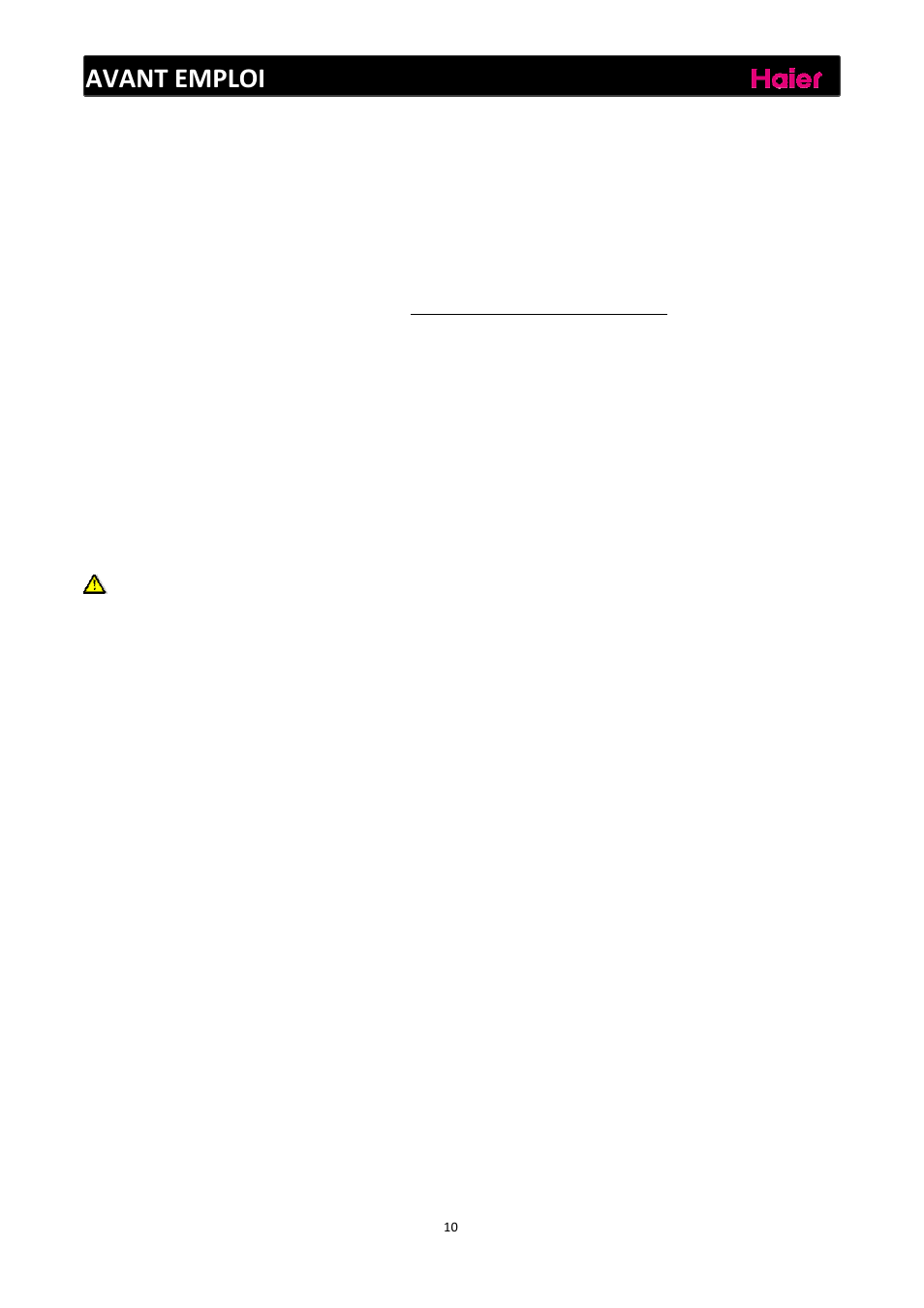 Avant emploi, Préparation avant emploi | haier C2FE636CFJ User Manual | Page 60 / 283