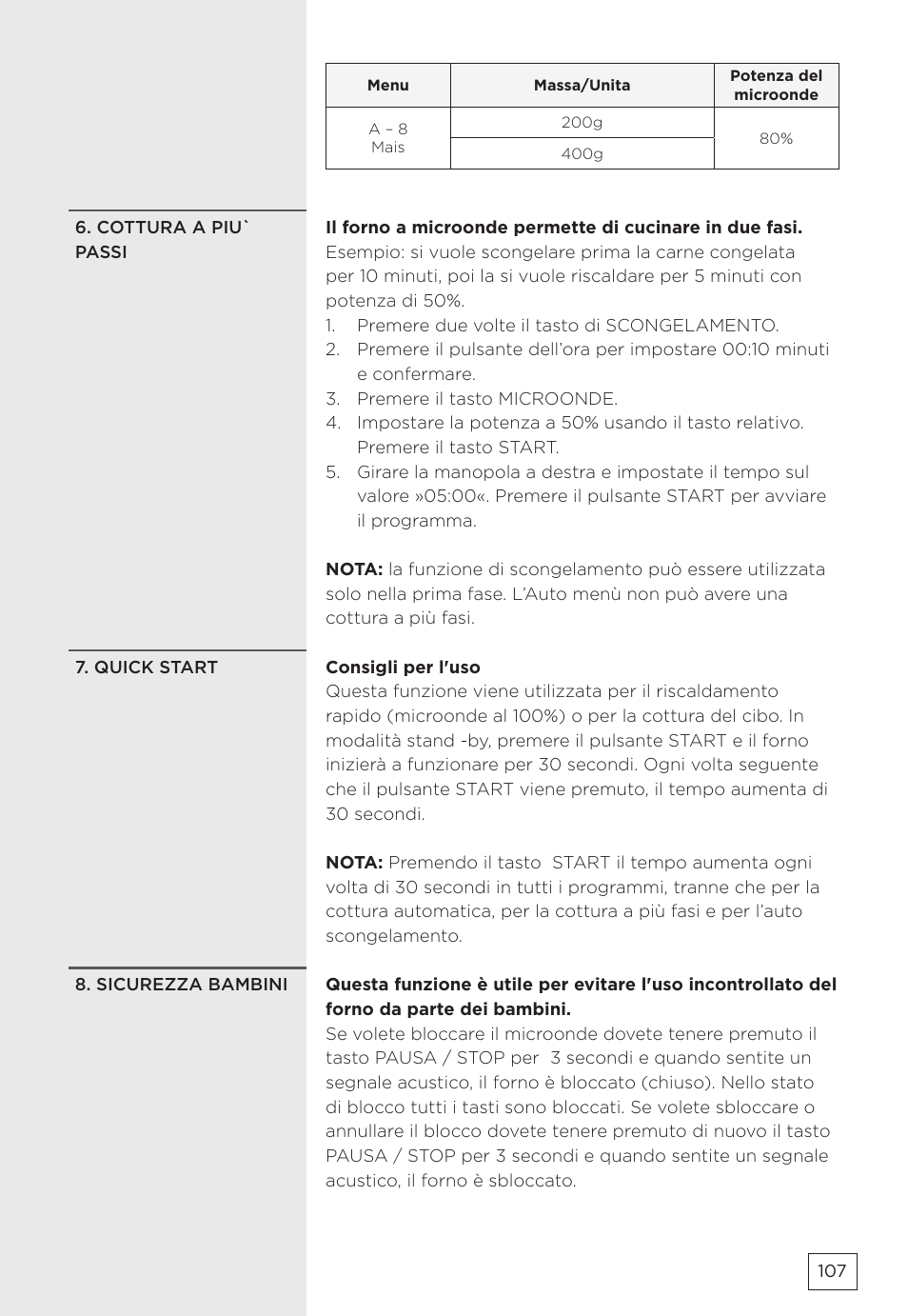 Gorenje MMO20DBII User Manual | Page 107 / 116