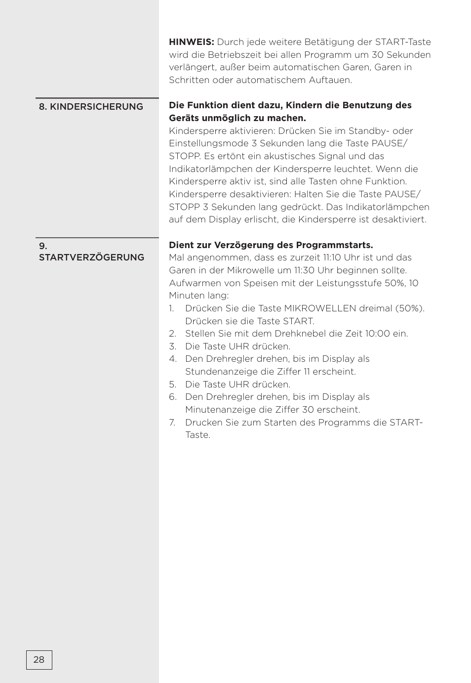 Gorenje MMO20DBII User Manual | Page 28 / 116