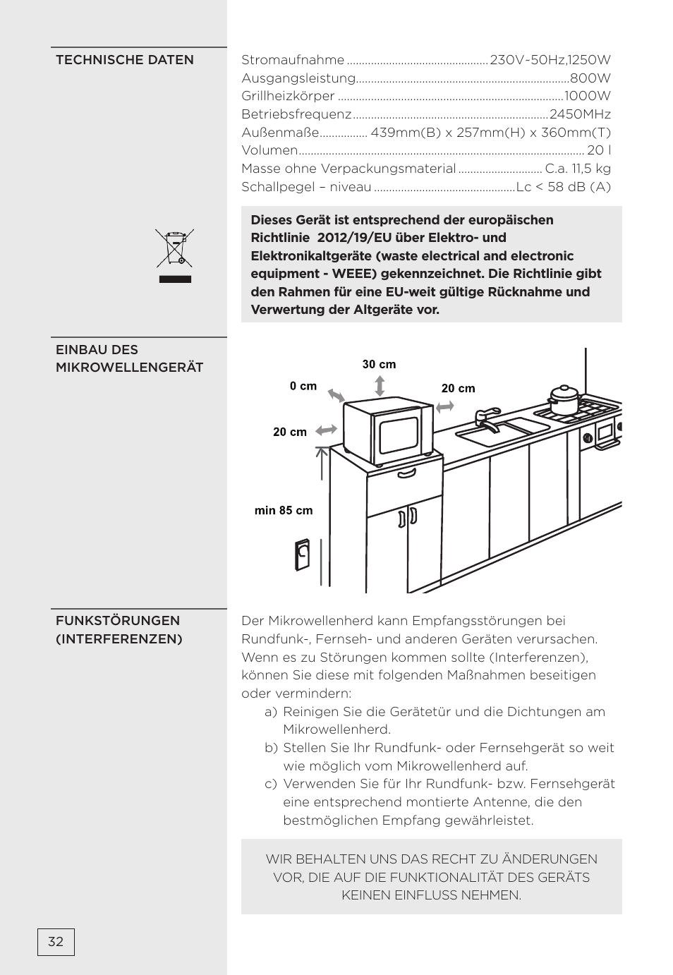 Gorenje MMO20DBII User Manual | Page 32 / 116
