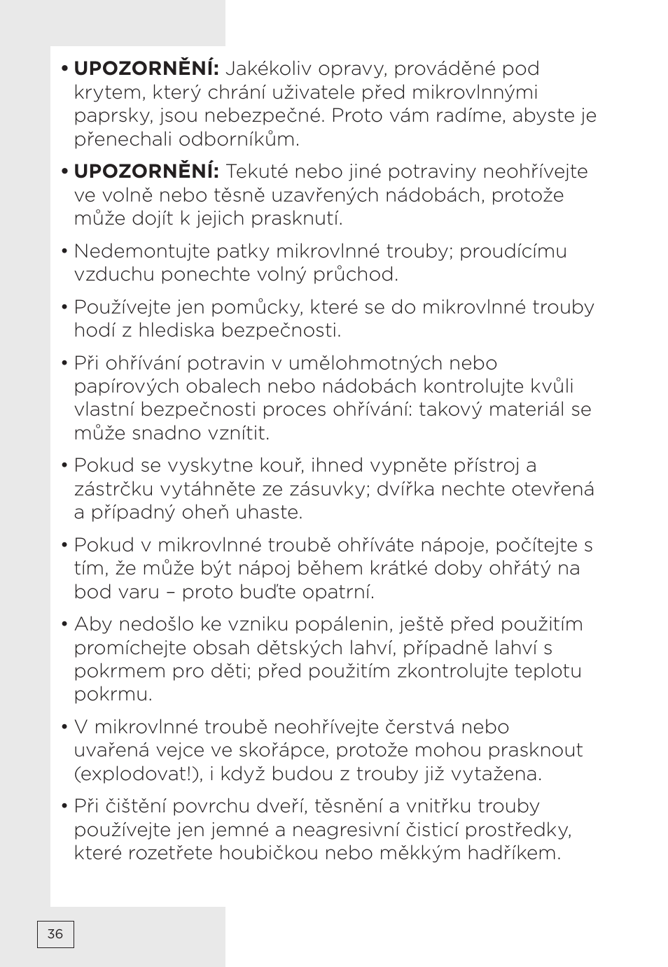 Gorenje MMO20DBII User Manual | Page 36 / 116