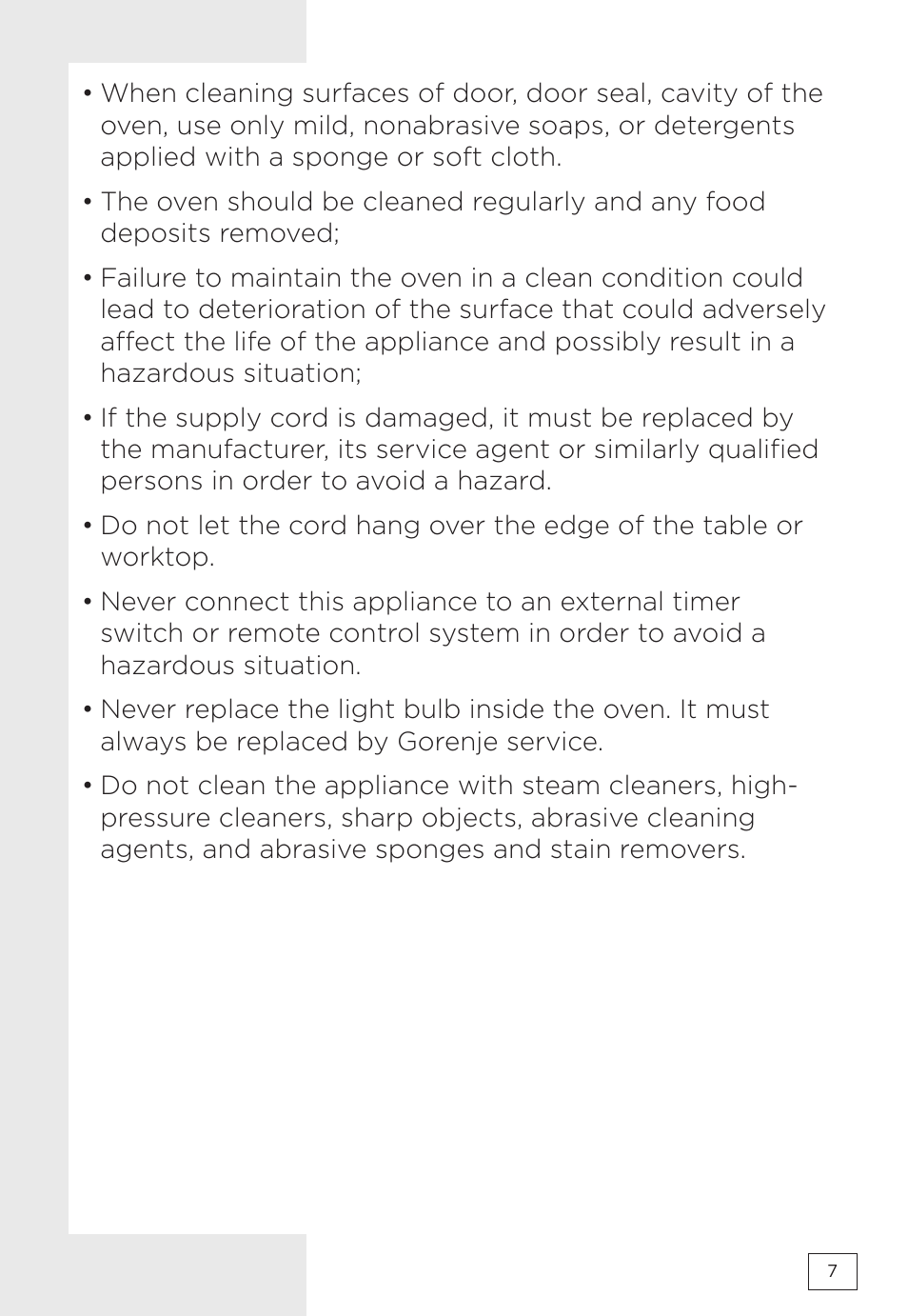 Gorenje MMO20DBII User Manual | Page 7 / 116